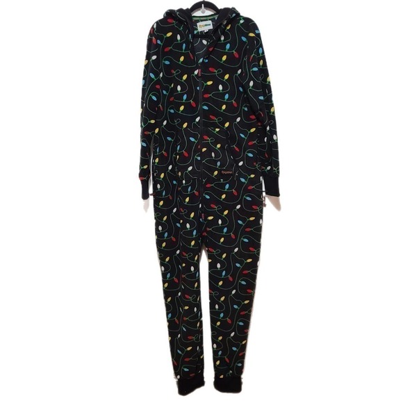Tipsy Elves Christmas Lights Jumpsuit Holiday Unisex Large Halloween Costume Fun